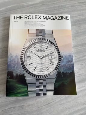 Rolex Silver and White Oyster Perpetual Land‑Dweller Cover magazine
